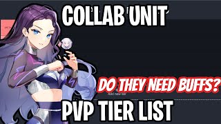 COLLAB UNIT PVP TIER LIST Epic Seven [upl. by Pierpont434]