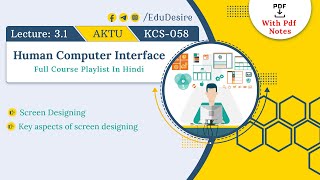 Screen Designing  Key aspects of screen designing  UserCentered Design  HCI  AKTU [upl. by Mongeau]