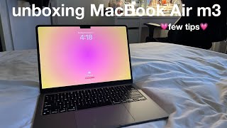 unboxing MacBook Air M3 [upl. by Anirbac]