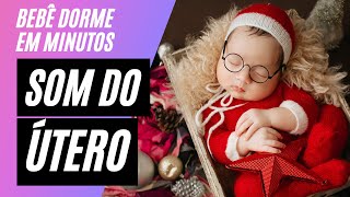 Som do Utero Materno para bebe dormir  Tela Preta [upl. by Phionna]