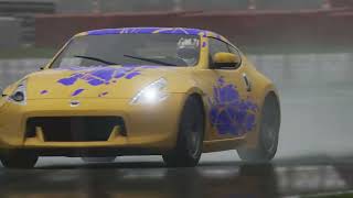 4K Nissan 370Z Forza Motorsport 6 rain Silverstone Circuit [upl. by Sakul]