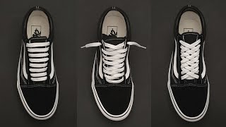 3 Cool Ways How to Vans Old Skool  Vans Old Skool Lacing [upl. by Annonyw]