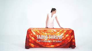 Premium Table throw Set up Instruction Video [upl. by Neufer]