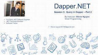 Session3 Query Multiple in Dapper [upl. by Scarrow]