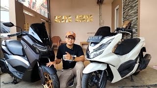 NMAX TURBO vs PCX 160 LIVE [upl. by Ecinom]