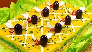 CAUSA RELLENA DE ATUN  RECETA PERUANA  Sazón y Corazón [upl. by Aisan]