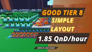 TIER 8 FINAL LAYOUT FACTORY SIMULATOR  Roblox Factory Simulator [upl. by Zrike]