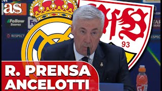 ANCELOTTI rueda de prensa COMPLETA  REAL MADRID 2 STUTTGART 0  CHAMPIONS LEAGUE [upl. by Giark997]