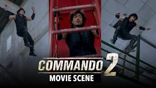 Vidyut Jammwals Solid Fighting Scene  Commando 2 Movie Scene [upl. by Assilaj]