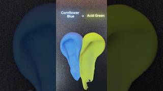 Cornflower Blue 50  Acid Green 50    Guess the mixed color satisfying colormixing [upl. by Darrel31]