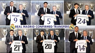 REAL MADRID 🤍 CONFIRMED TRANSFERS SUMMER 2023 ✅ MbappeBellinghamArda GülerJoseluBrahim Díaz  🤍 [upl. by Erot]