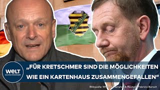 SACKGASSE IN SACHSEN Minderheitsregierung oder Neuwahlen Michael Kretschmer gehen die Optionen aus [upl. by Anstus]