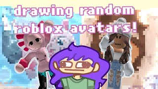 Drawing MORE roblox avatars [upl. by Ahsats]