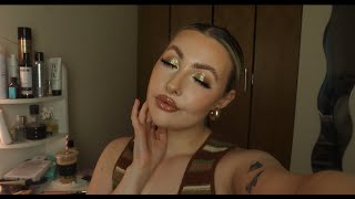 GOLD GLITTER MAKEUP INSPIRED BY PERRIES TEARS MUSIC VIDEO MAKEUP [upl. by Yttik]