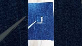 Fix Jeans Hole Without Sewing [upl. by Golightly]