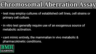 Chromosomal Aberration Assay  In Vitro Chromosomal Aberration [upl. by Ire]