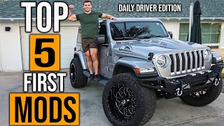 First 5 Mods For Jeep Wrangler  Daily Driver Edition [upl. by Watkins]