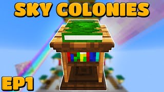 STARTING A COLONY IN THE SKY SkyColonies EP1  Modded Minecraft 116 [upl. by Durtschi950]