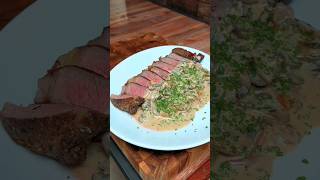 Steak Diane Part2 stea ribeye easyrecipe easyrecipes asmrfood homecooking homecook [upl. by Woods225]