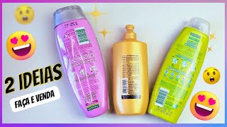 2 Ideias com Embalagens de SHAMPOO e Cremebolsa e porta treco artesanato diadasmães Juhlilas [upl. by Stephanie838]