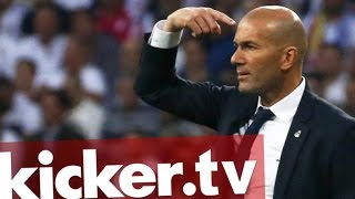 Zidane vorsichtig quotReal ist nicht der Favoritquot  kickertv [upl. by Enyrb611]