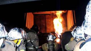 LSU Flashover Training at D2 Station 1 [upl. by Aittam238]