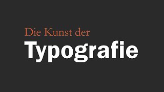 TypografieSchriftgestaltung [upl. by Remington]