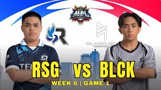 RSG vs BLCK  MPL PH S14 REGULAR SEASON  WEEK 6  GAME 1 [upl. by Rosita]