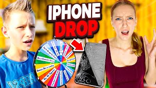 Ronald reacts to SIS vs BRO Last Person to Drop the iPhone Challenge [upl. by Ahsieket]