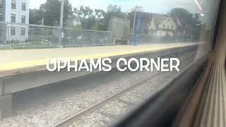 Riding MBTA commuter rail fairmount line from south station to readville [upl. by Lengel]