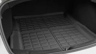 TAPTES 2024 Tesla Model 3 Highland Floor Mats Full Set Tesla Model 3 All Weather Floor Liners 2024 [upl. by Namijneb]