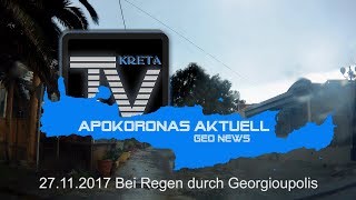 27112017 Bei Regen durch Georgioupolis HD [upl. by Dutch684]