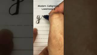 Lowercase g calligraphy using Tombow brush pen alphabet calligraphy lettering brushpen [upl. by Klusek898]