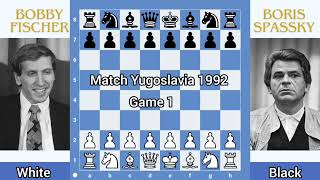 MATCH FISCHER vs SPASSKY Yugoslavia 1992 Part 1 Game 110 [upl. by Nwadrebma]