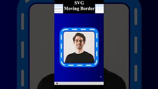 SVG Moving Border Animation in HTML amp CSS shorts [upl. by Llertnov]