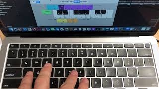 How to play Marimba iPhone ringtone on QWERTY GarageBand Musical typing Keyboard MYP Music [upl. by Aerdma]