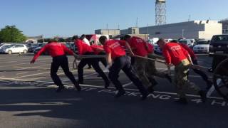 HMND Devonport Field Gun Crew  Public Run HMS Drake 2017 [upl. by Sokim]