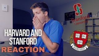 COLLEGE DECISION REACTIONS  Getting into HARVARD and STANFORD 5 MINUTES apart Emotional [upl. by Oirobil561]