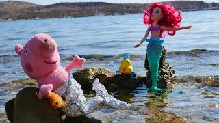 Peppa Wutz und Arielle die Meerjungfrau  Spielspaß am Meer [upl. by Nehpets]