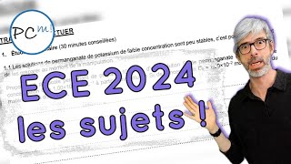 Les sujets des ECE 2024 en physique chimie et SVT sont en ligne  Et voici comment les avoir [upl. by Emiatej]