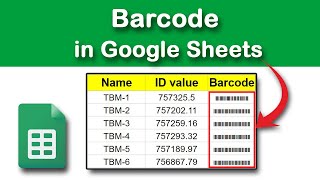 How to create a barcode in Google Sheets updated 2023 [upl. by Ania]