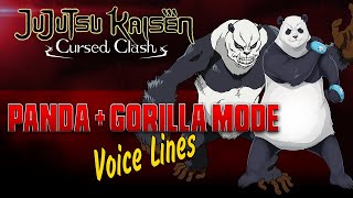 Jujutsu Kaisen Cursed Clash  Panda ENGLISH  JAPANESE Voice Sounds  Gorilla Mode [upl. by Forlini986]