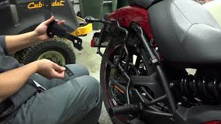 2017 Kawasaki Vulcan S  Mods Install  Luggage Rack Backrest Radiator Guard Kriega OS Bags [upl. by Lennahc267]