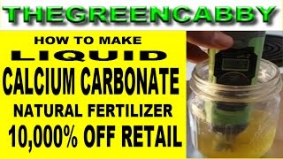 DIY HOW TO MAKE LIQUID CALCIUM CARBONATE NATURAL FERTILIZER FOR PLANTS amp ORGANIC GARDENING [upl. by Cannice219]