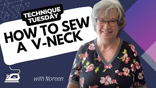 How To Sew A Perfect V Neck [upl. by Idaf]