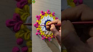 Rangoli designs for diwali simple and easy rangolidesign diwalirangoli shorts [upl. by Ewan723]