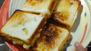 Easy bread sandwich in bengali  Easy breakfast or tiffin bengalicooking senjutisyummyrecipes [upl. by Eduard]