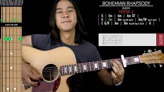 Bohemian Rhapsody Guitar Cover Acoustic  Queen 🎸 Tabs  Chords [upl. by Eyot712]