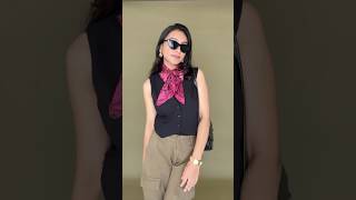 How to style waistcoat  black waistcoat outfit waistcoat styleinspo fashionstyles [upl. by Ehav]