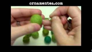 How To Make Felt Ball Coasters Or A Rug [upl. by Limann]